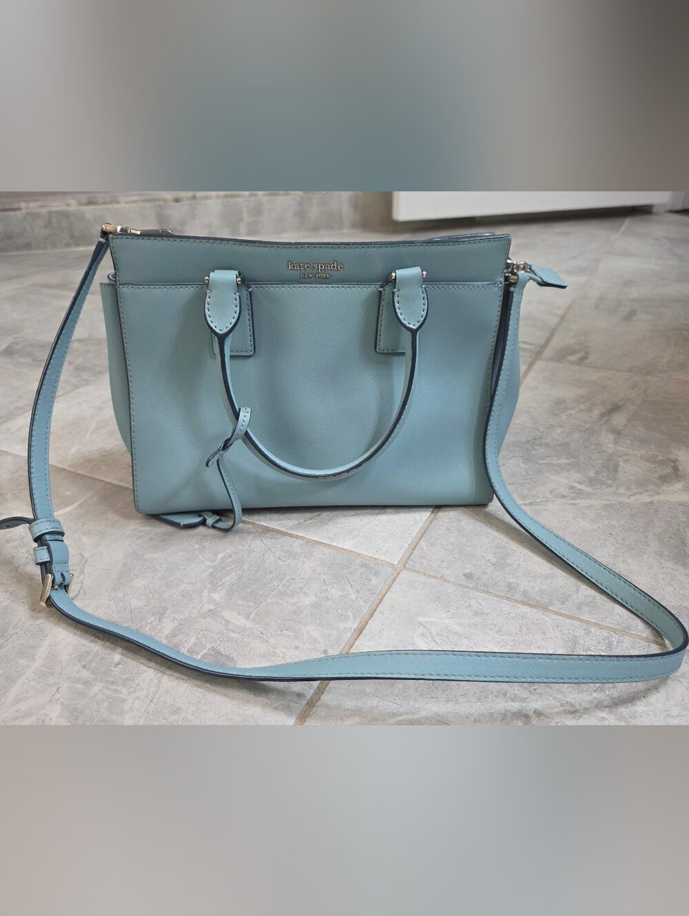 kate spade Light Blue Leather Satchel